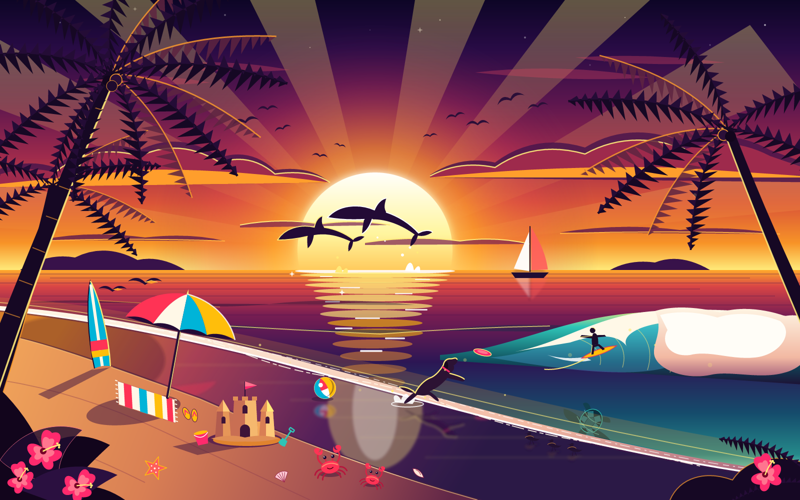 Gemini 4 Argon: Beach SVG benchmark