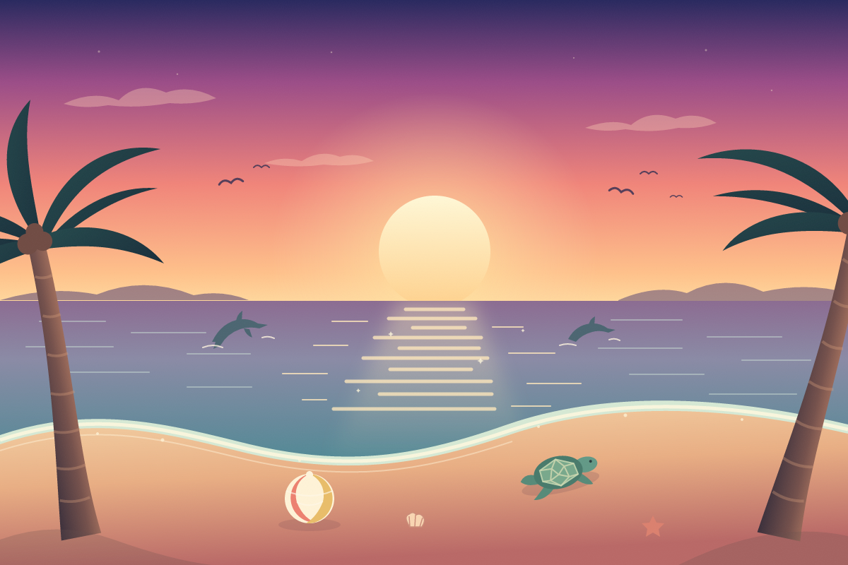 GPT-6.1 Terra Low: Beach SVG benchmark
