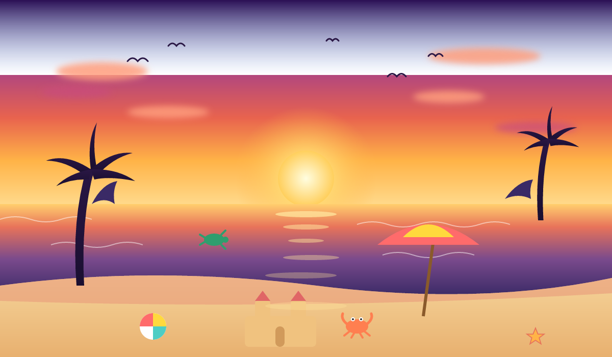 Fledge Alpha: Beach SVG benchmark