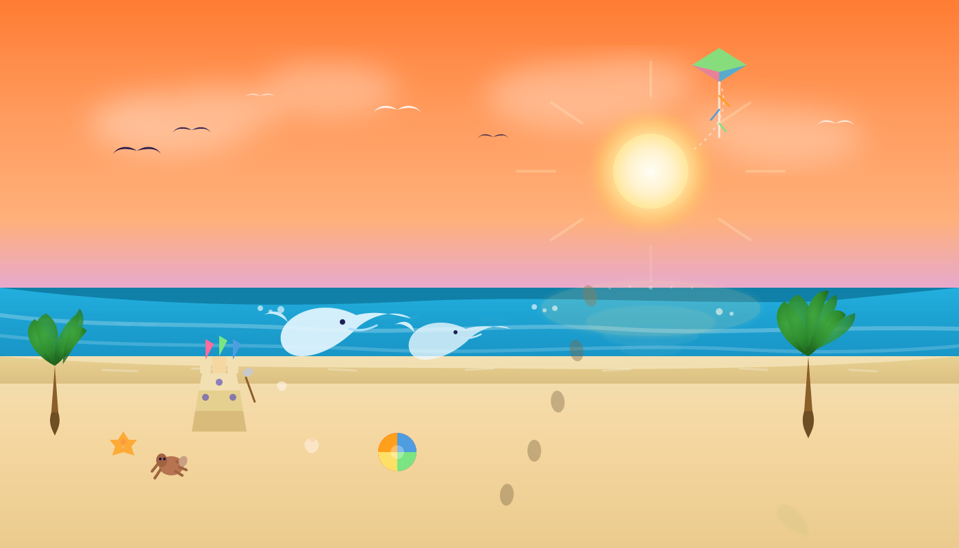 Mai Thinking 1: Beach SVG benchmark