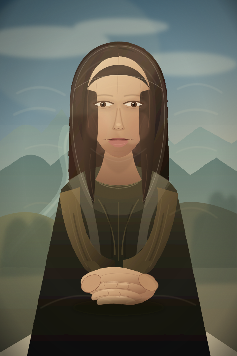 DeepSeek V4.1 Flash 1017: Mona Lisa SVG benchmark