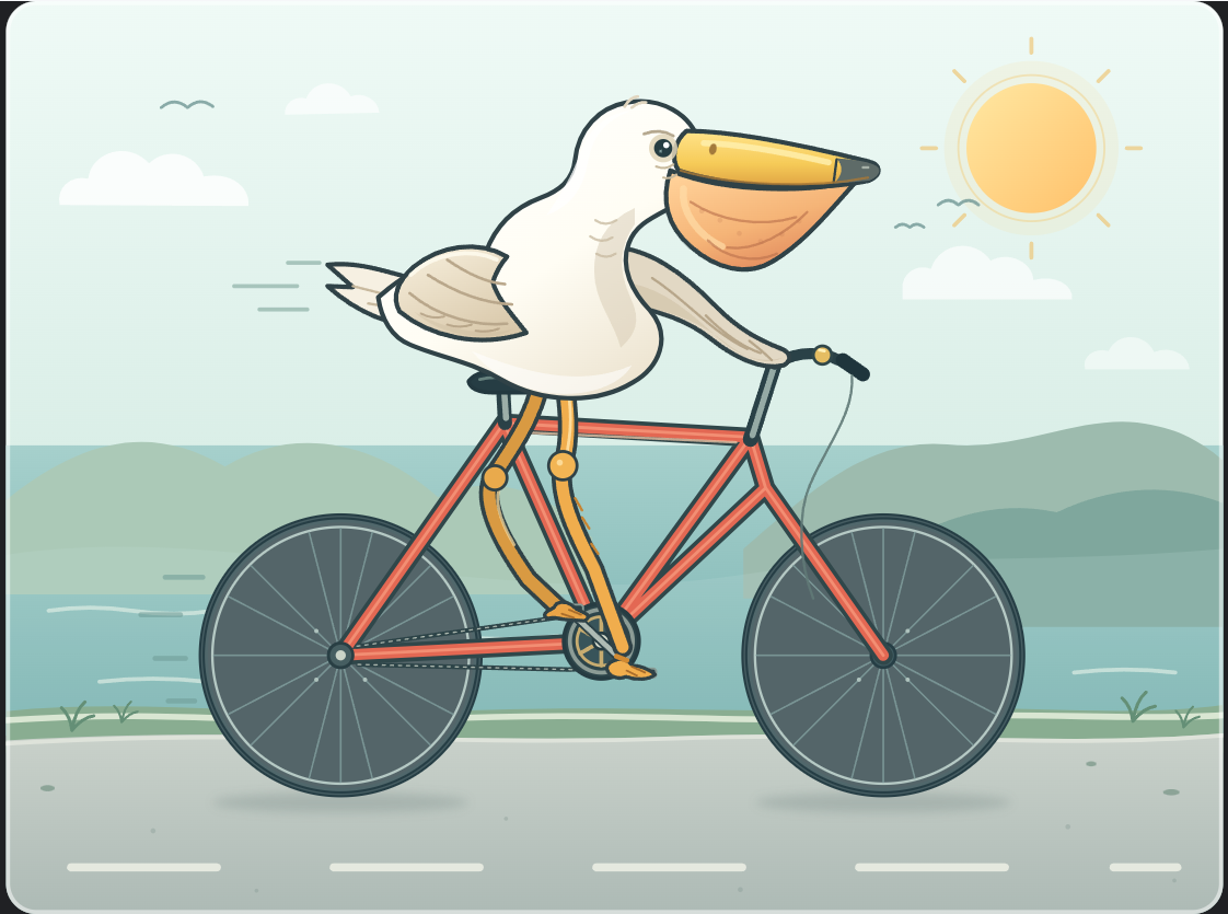 Space Bunny Alpha: Pelican SVG benchmark