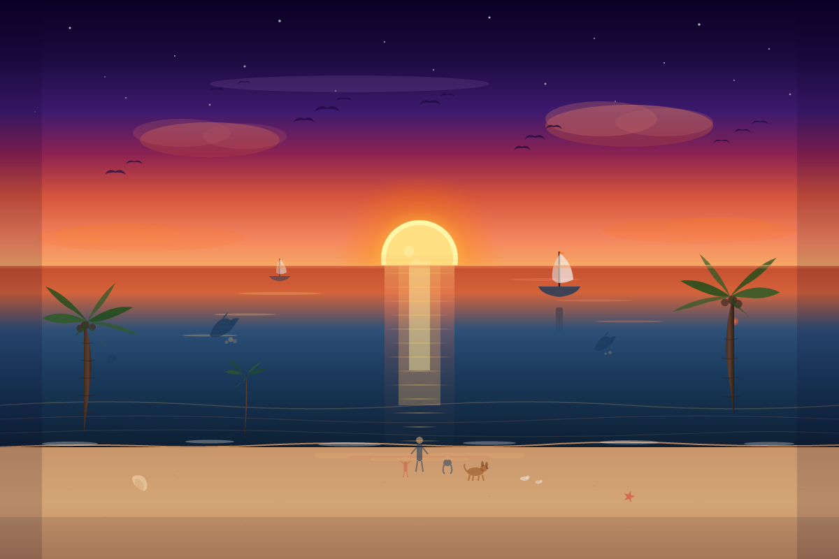 Qwen3.6 35B A3B: Beach SVG benchmark