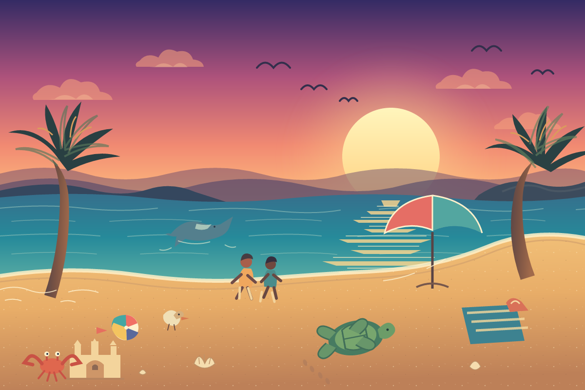GPT 6 Luna: Beach SVG benchmark