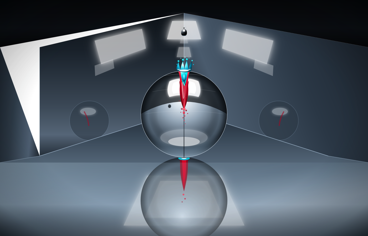 Gemini 3.8 Flash: Newton's Mirror SVG benchmark