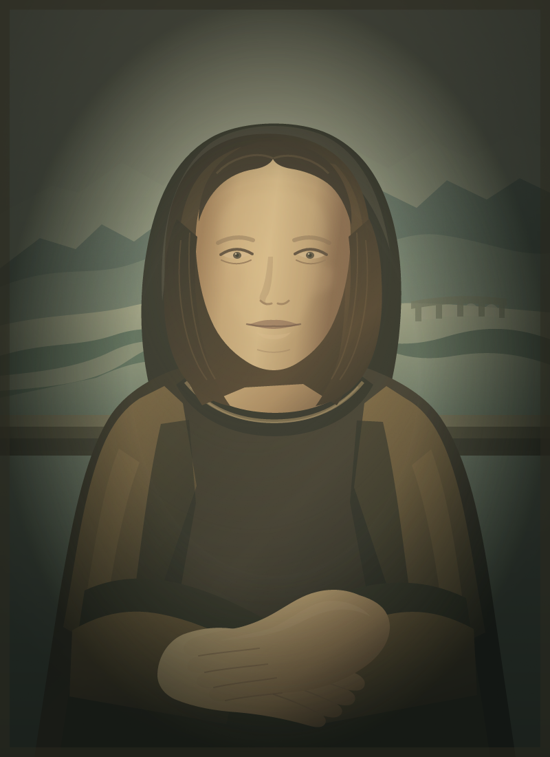 GPT-6.1 Terra Low: Mona Lisa SVG benchmark