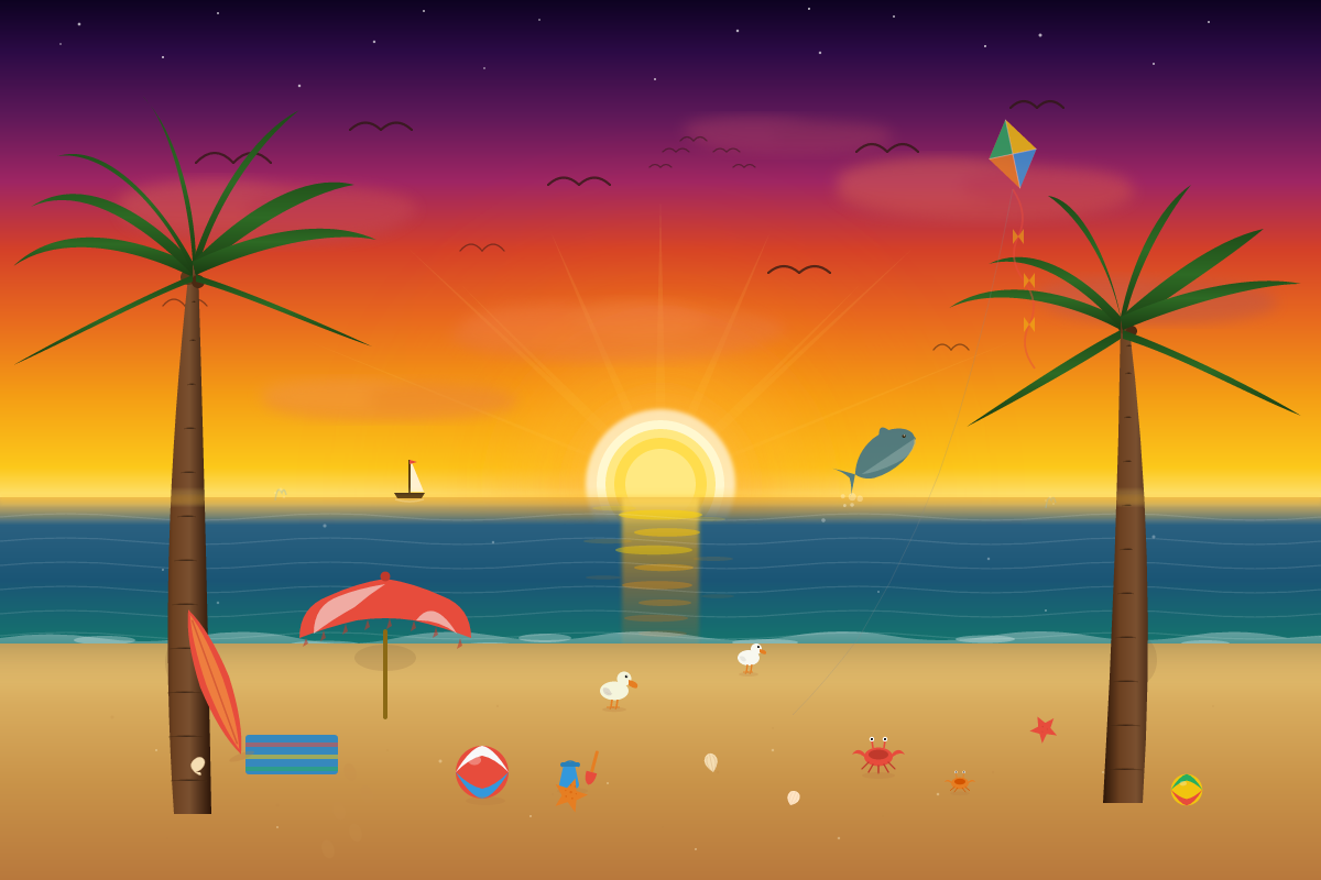 MiMo-V2.6-Pro: Beach SVG benchmark