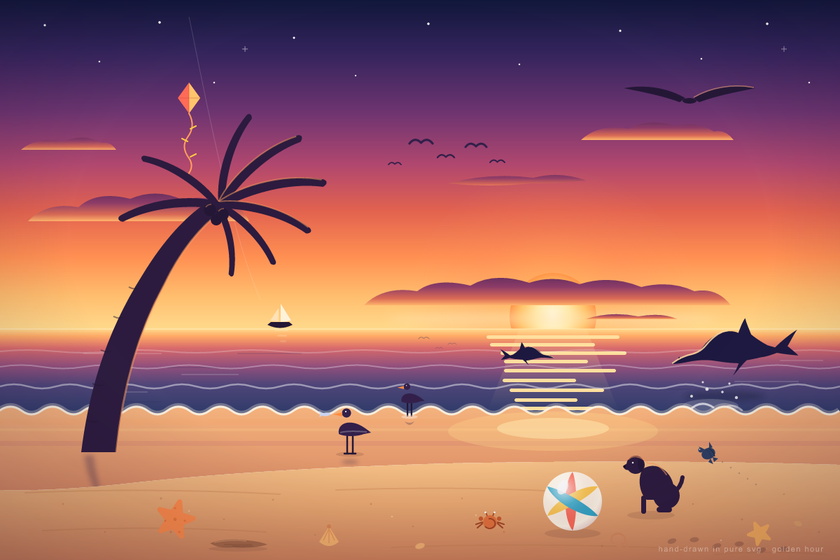 Qwen3.8 27B: Beach SVG benchmark