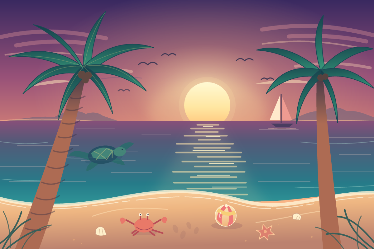 GPT 6 Sol: Beach SVG benchmark