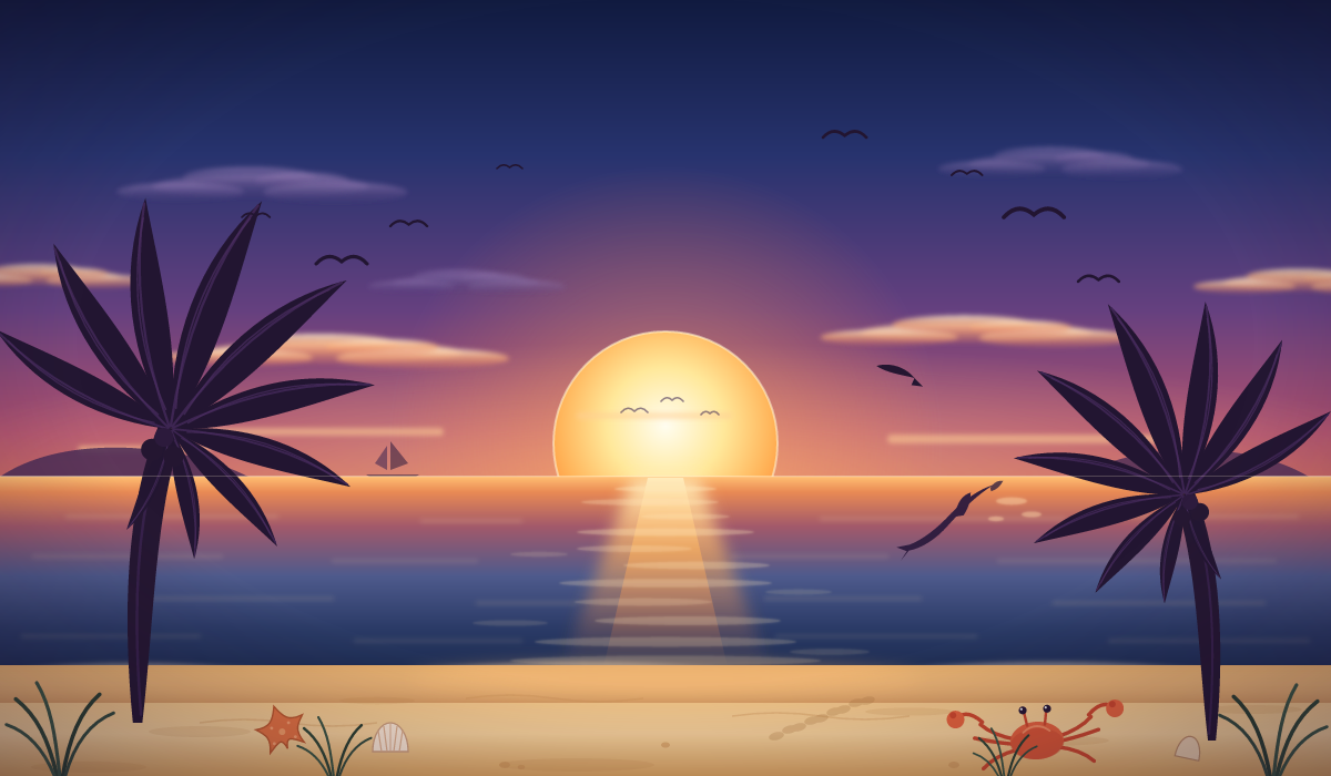 Ling 3.1 Flash: Beach SVG benchmark