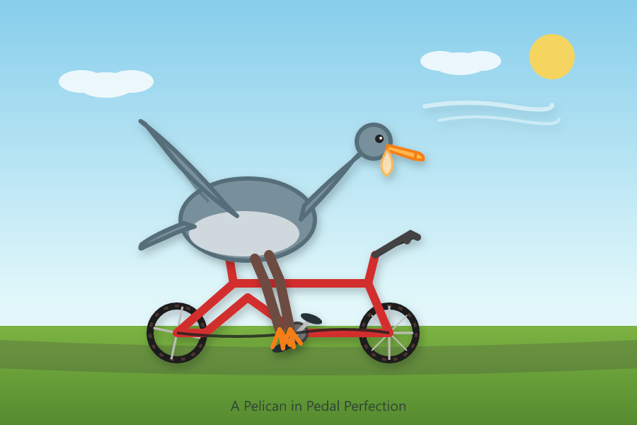 Glyph Cluster: Pelican SVG benchmark
