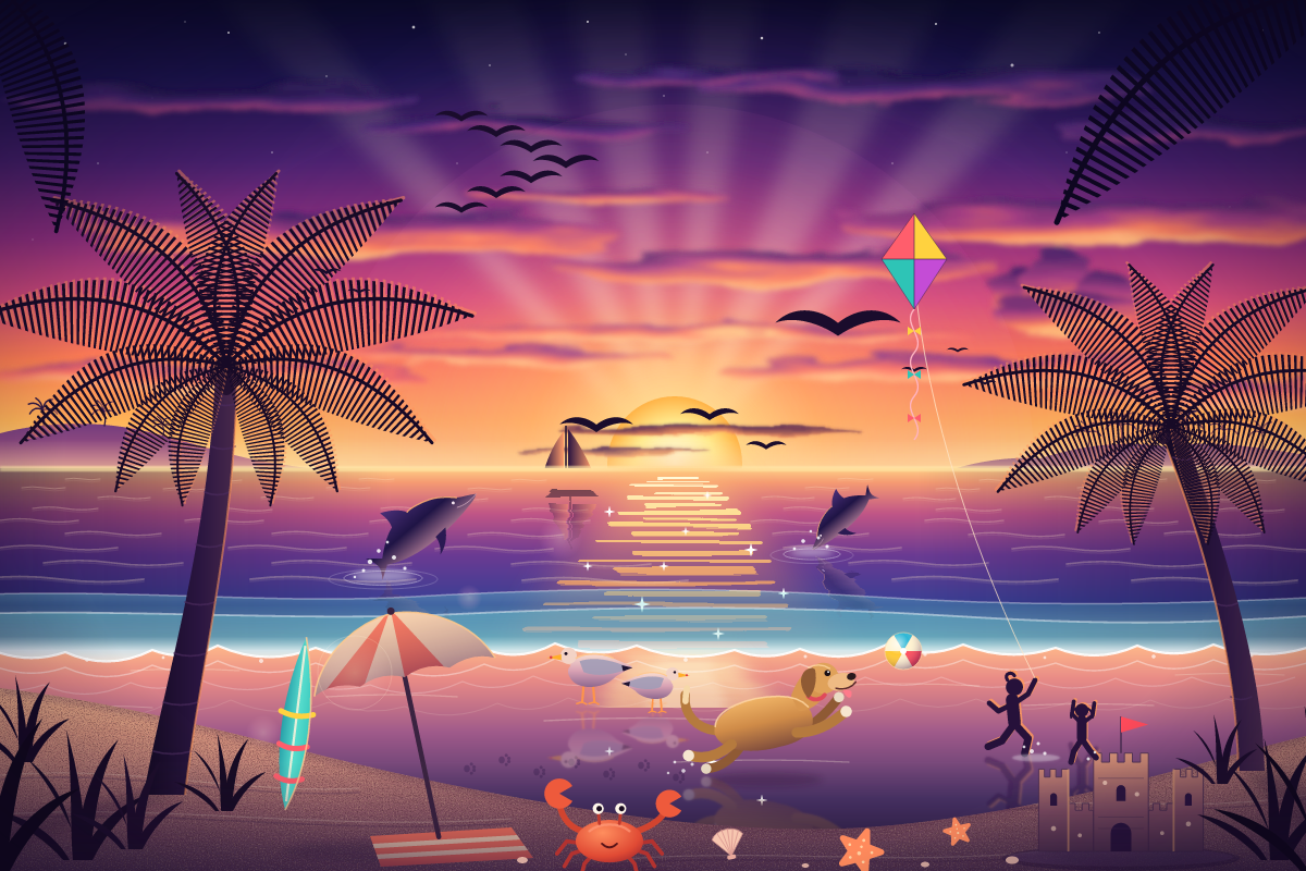 Claude Sonnet 5.5: Beach SVG benchmark