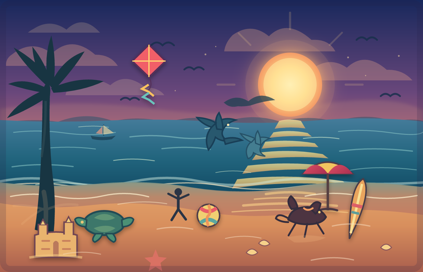 GPT 5.6 Luna: Beach SVG benchmark