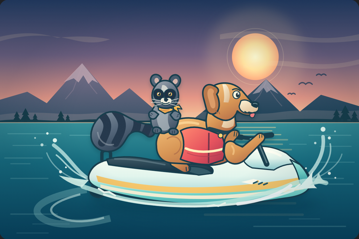 Space Bunny Alpha: Raccoon SVG benchmark