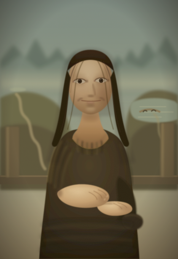 Kimi K3: Mona Lisa SVG benchmark