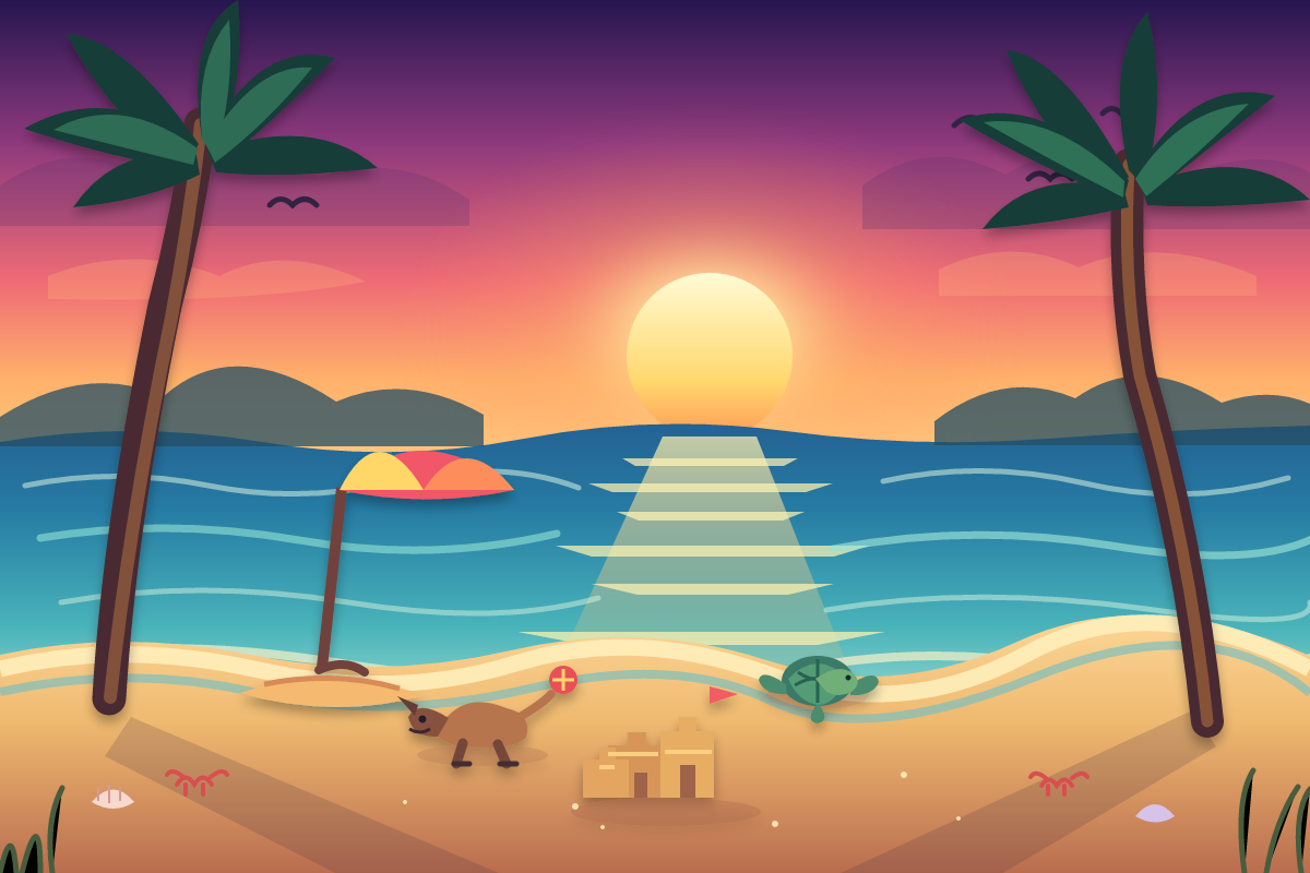 GPT 5.6 Terra: Beach SVG benchmark