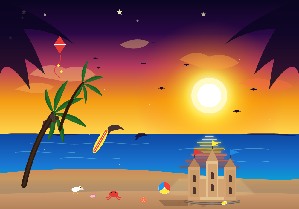 DeepSeek V4.1 Flash 1017: Beach SVG benchmark