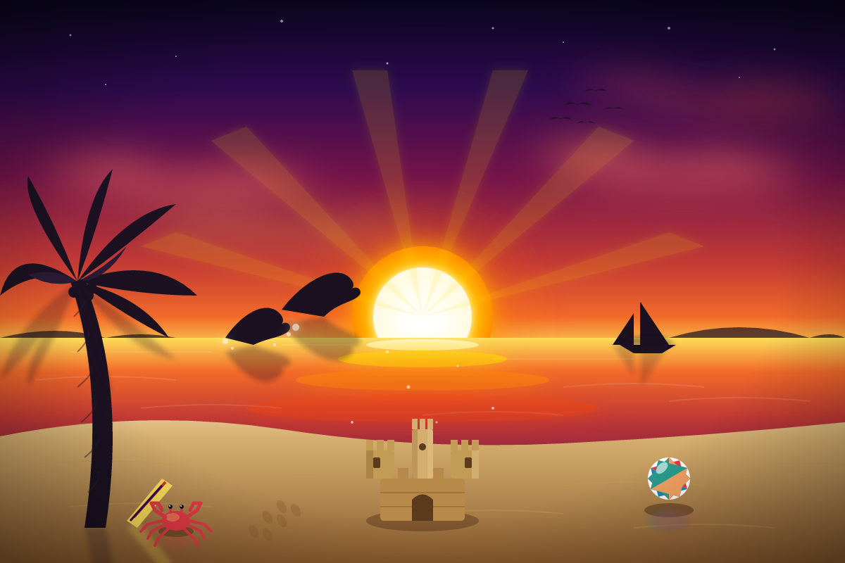 DeepSeek V4.1 Flash: Beach SVG benchmark