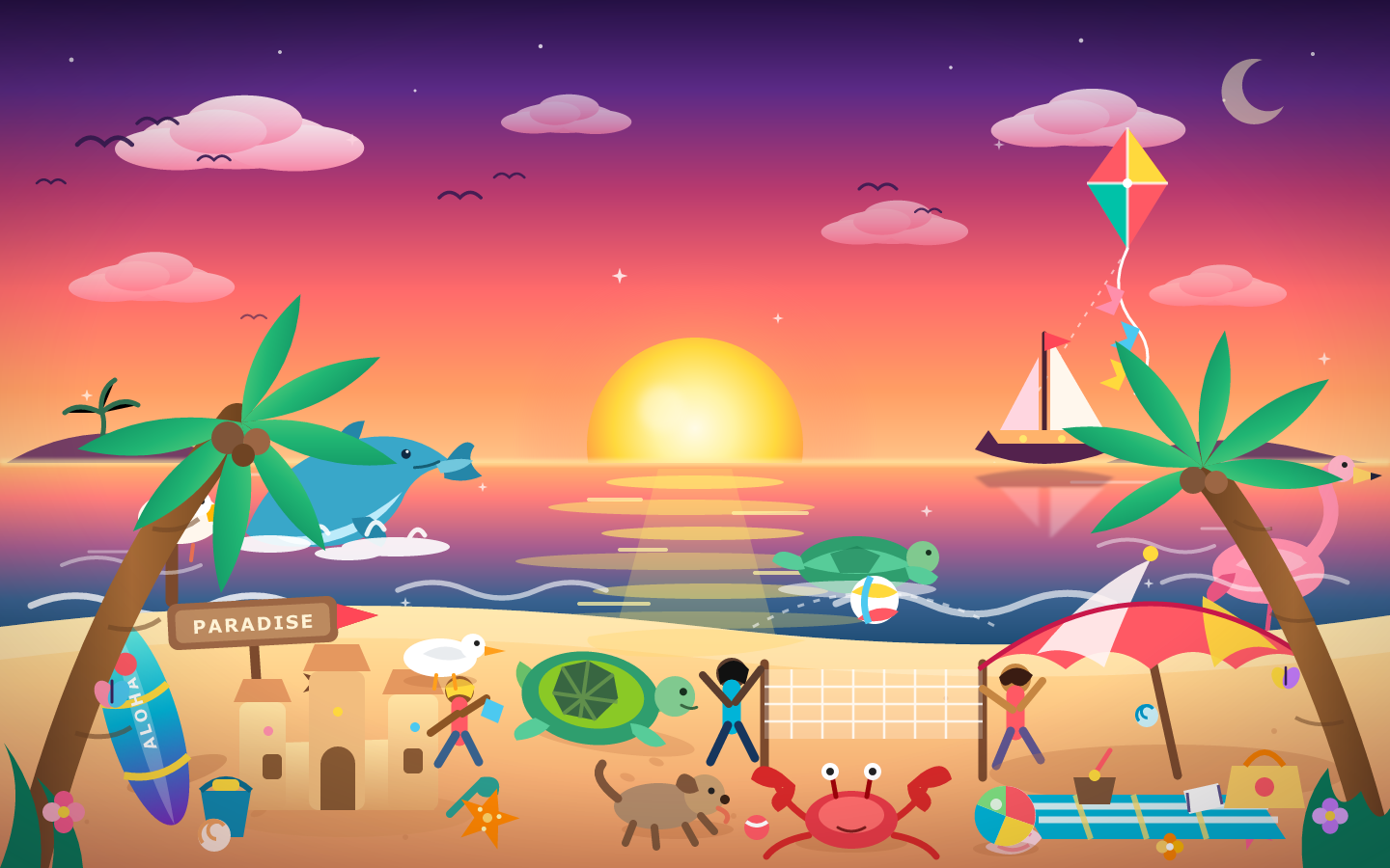 Muse Wonder: Beach SVG benchmark