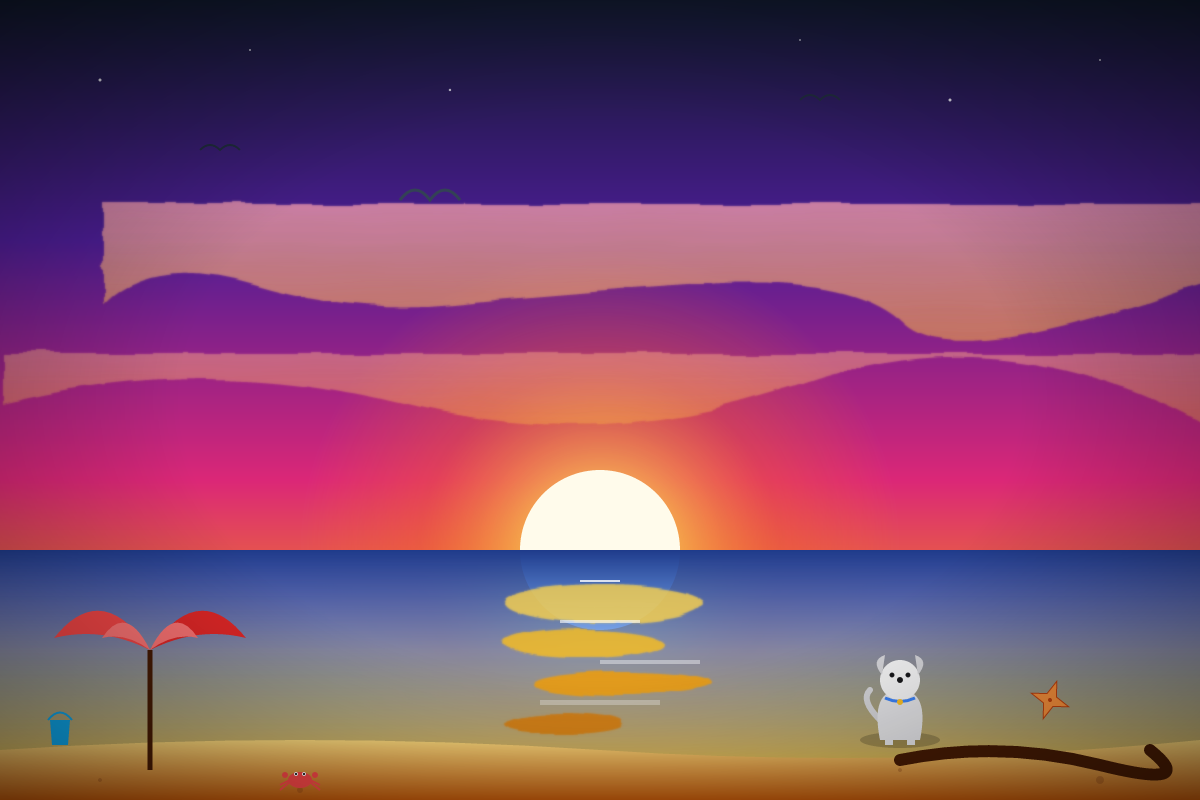 Step 5 Preview: Beach SVG benchmark