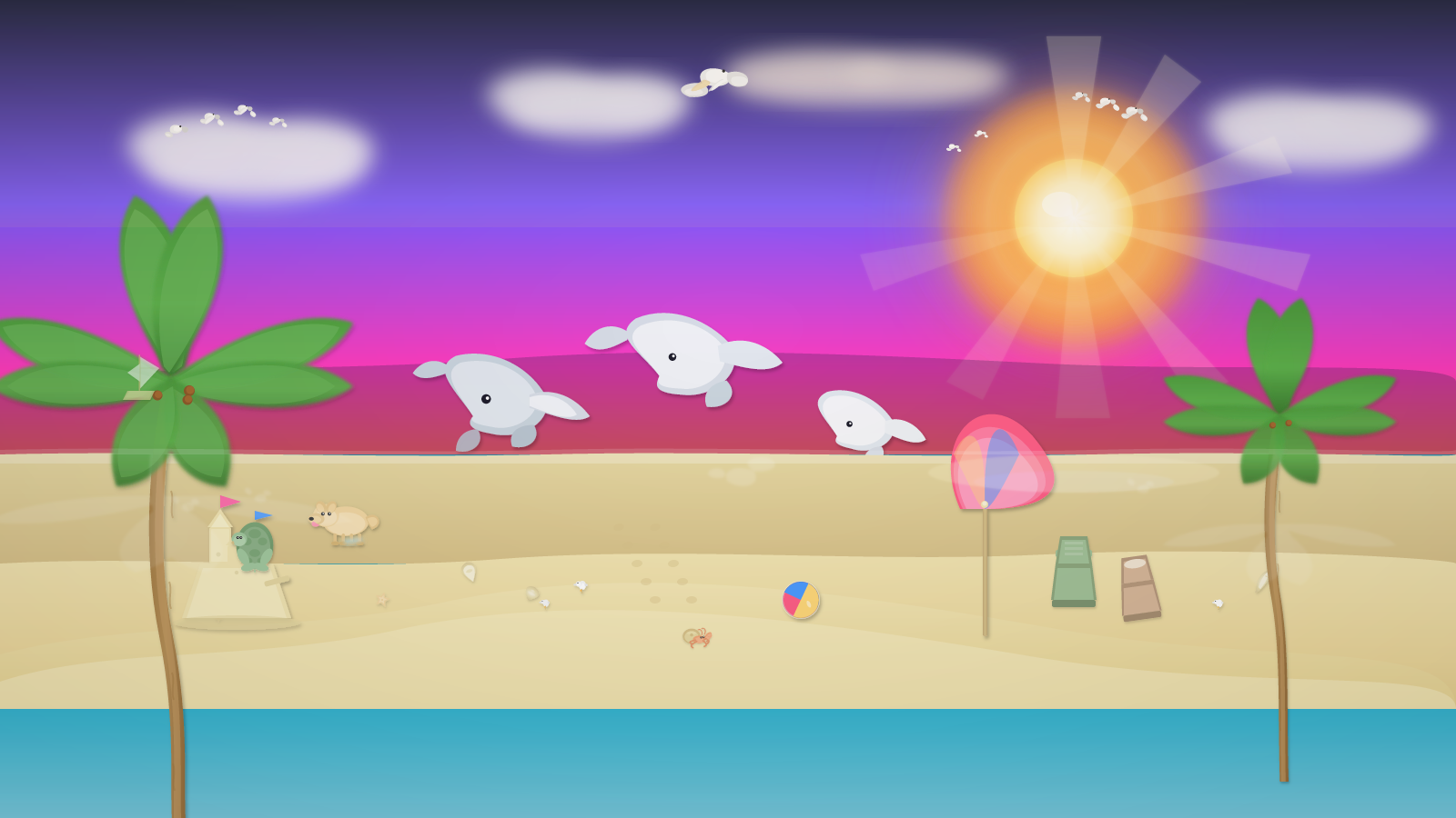 Glyph Cluster: Beach SVG benchmark