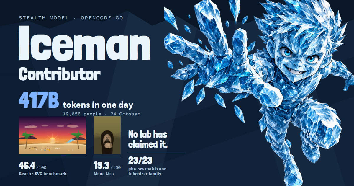 Iceman Contributor: the stealth model on OpenCode Go